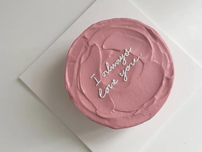 Date & Silhouette Bento Cakes by Neeora Bakes