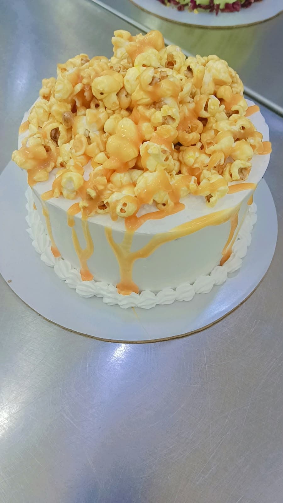 Caramel Drip Popcorn Cake